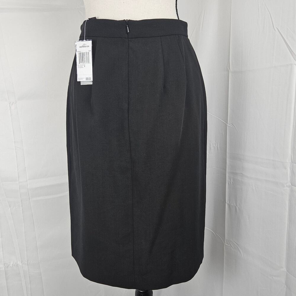 Grace Elements Womens Midi Pleated Black Skirt Sz 4 NWT Office Professional - Picture 4 of 8